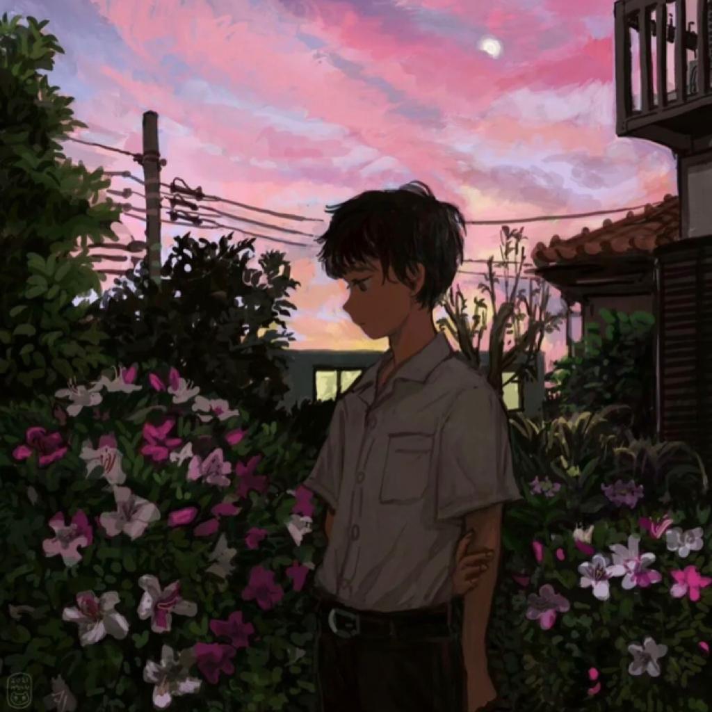 一个人在陌生的街道走着