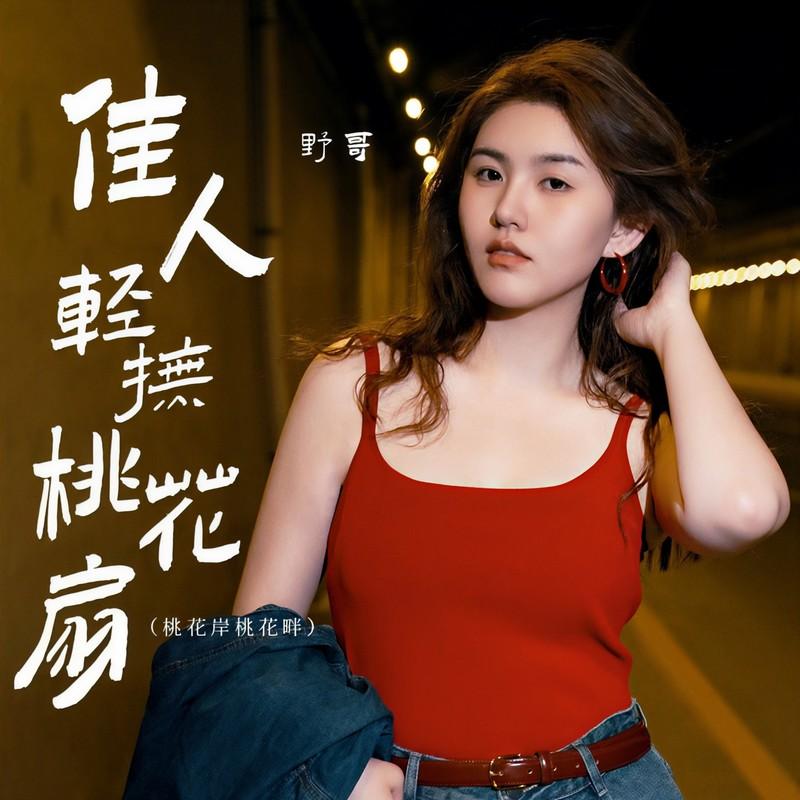 佳人轻抚桃花扇（桃花岸桃花畔）封面