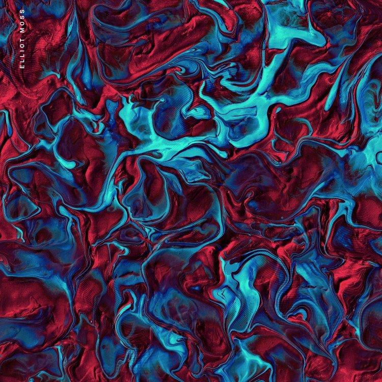 透过蓝色钴玻璃的紫炎