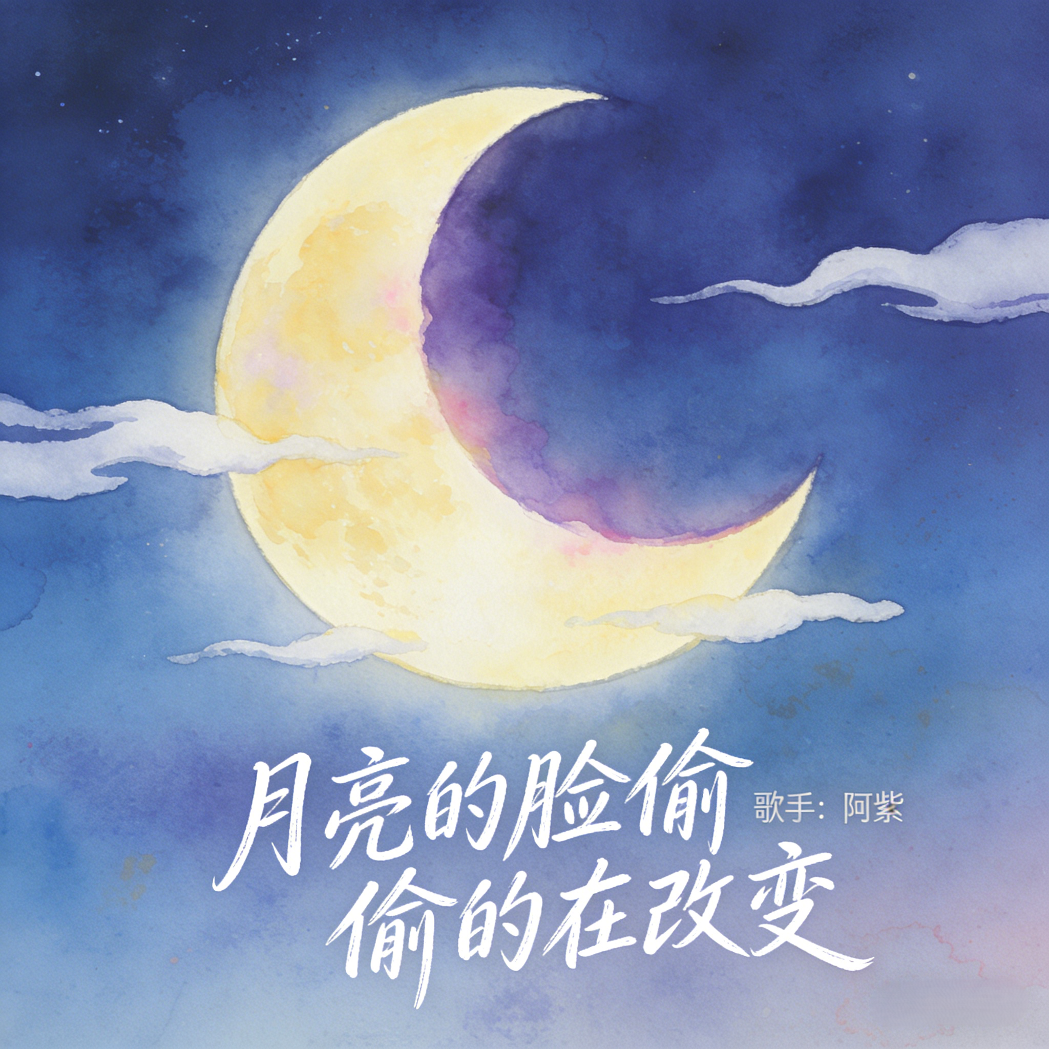月亮的脸偷偷的在改变封面