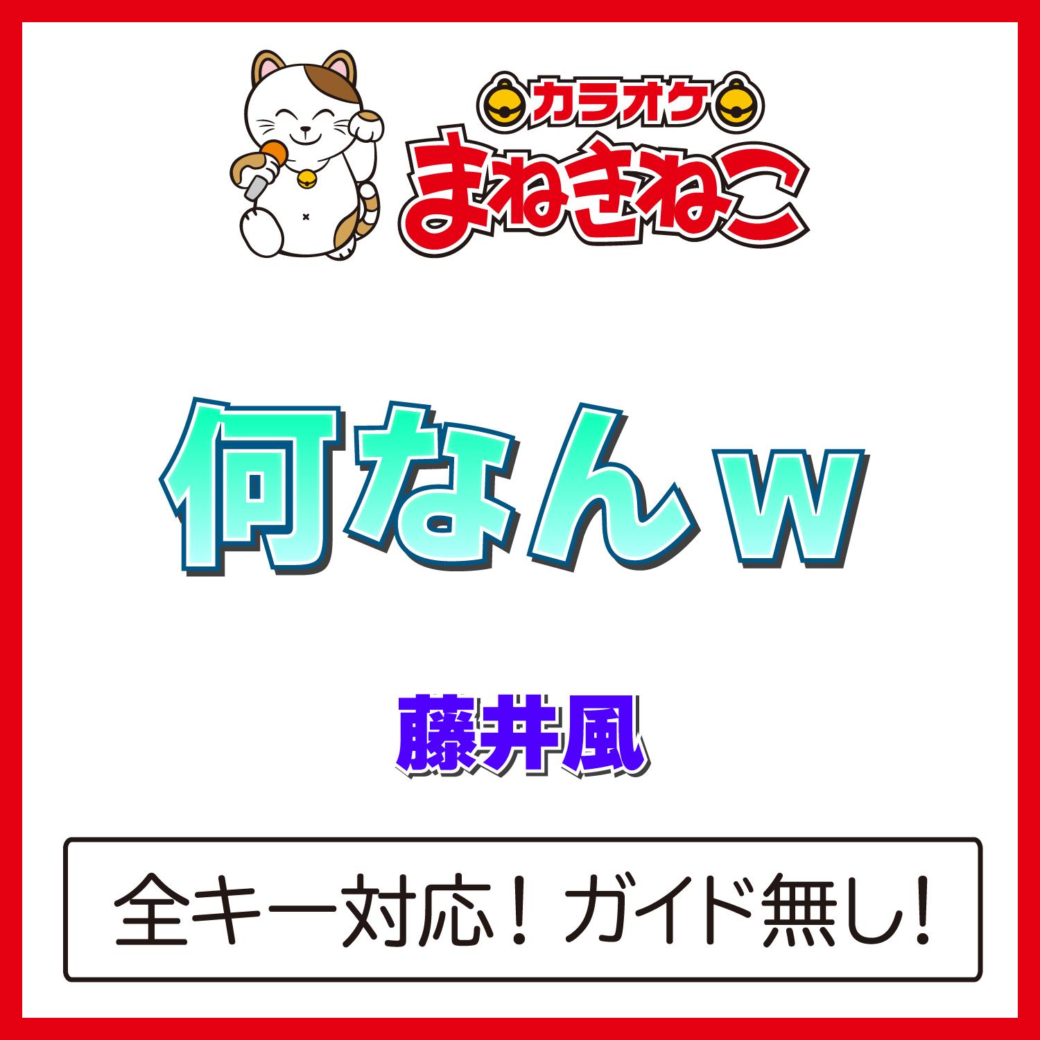 何なんｗ（カラオケ）[Originally Performed By 藤井風]