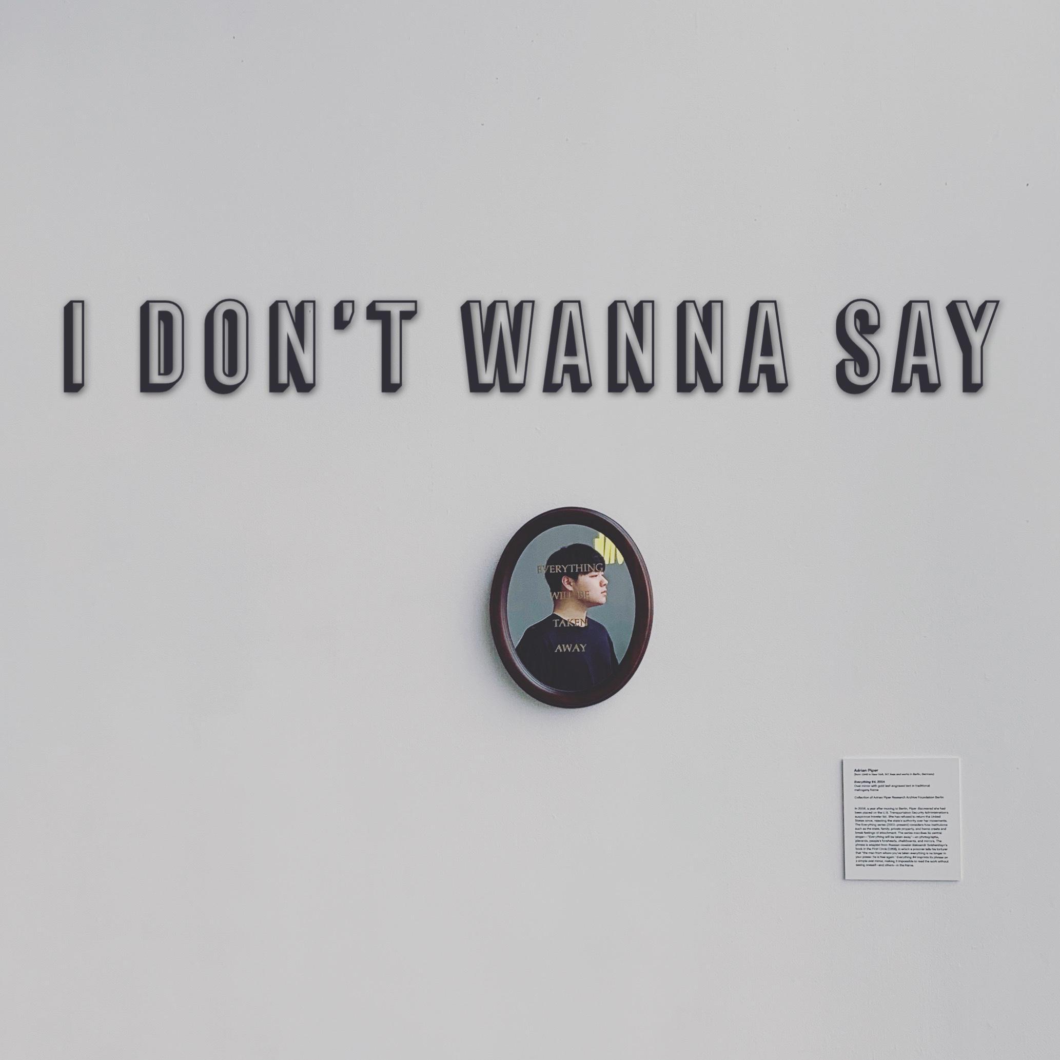 I Don't Wanna Say封面