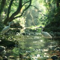 Baby's Calming Binaural Creek Birds and Nature Sounds