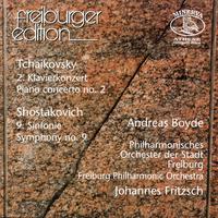 TCHAIKOVSKY, P.I.: Piano Concerto No. 2 / SHOSTAKOVICH, D.: Symphony No. 9 (Freiburg Philharmonic Orchestra, Fritzsch)