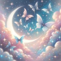 starry butterflies