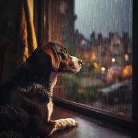 Lluvia Binaural Calmante Para Perros Ansiosos