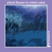 silent flower in violet color