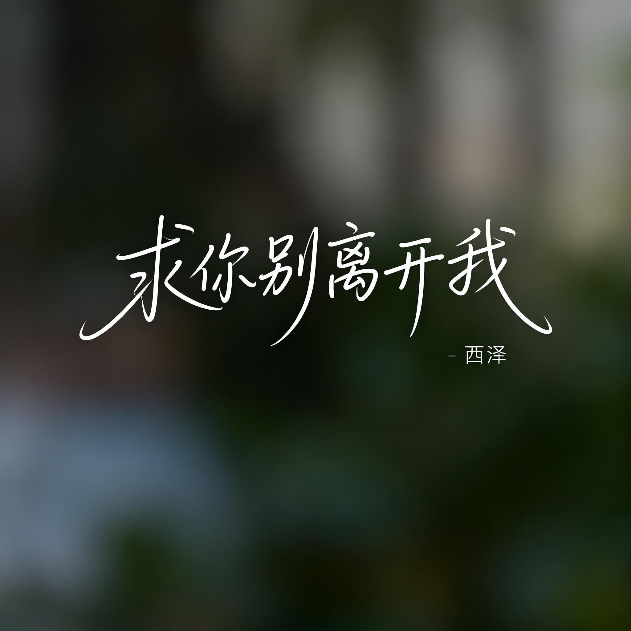 求你别离开我（R&B版）