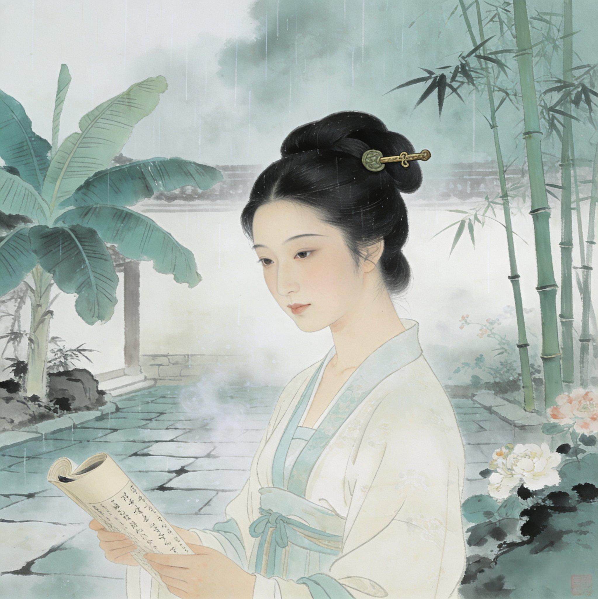《如梦令·昨夜雨疏风骤》-AI版封面
