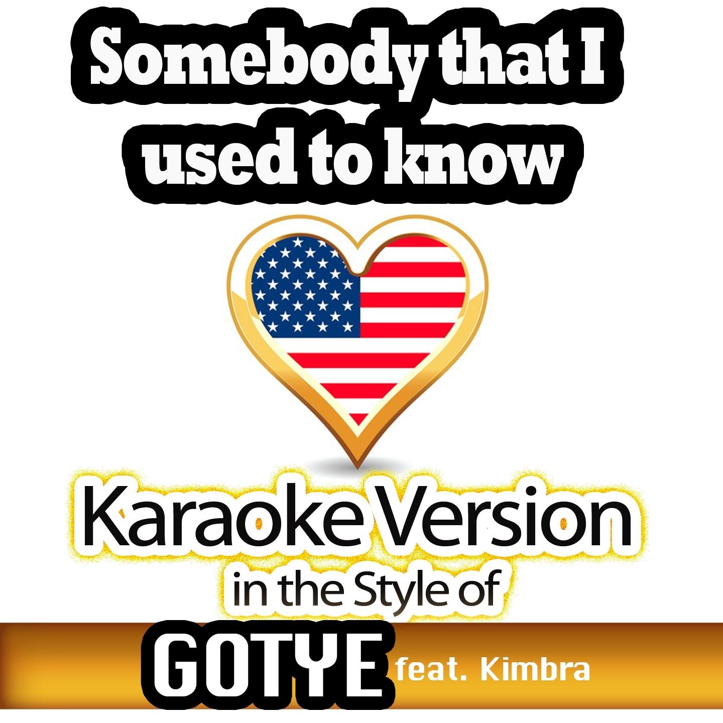 Somebody That I Used to Know (Full Instrumental Karaoke Version)
