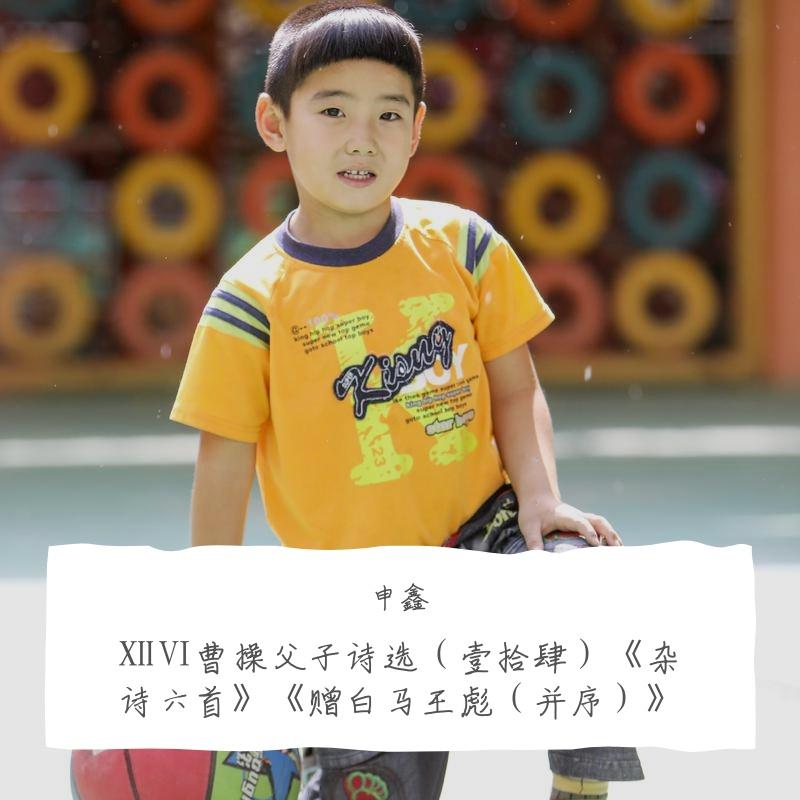 ⅩⅣ曹操父子诗选(壹拾肆)《杂诗六首》《赠白马王彪（并序》封面