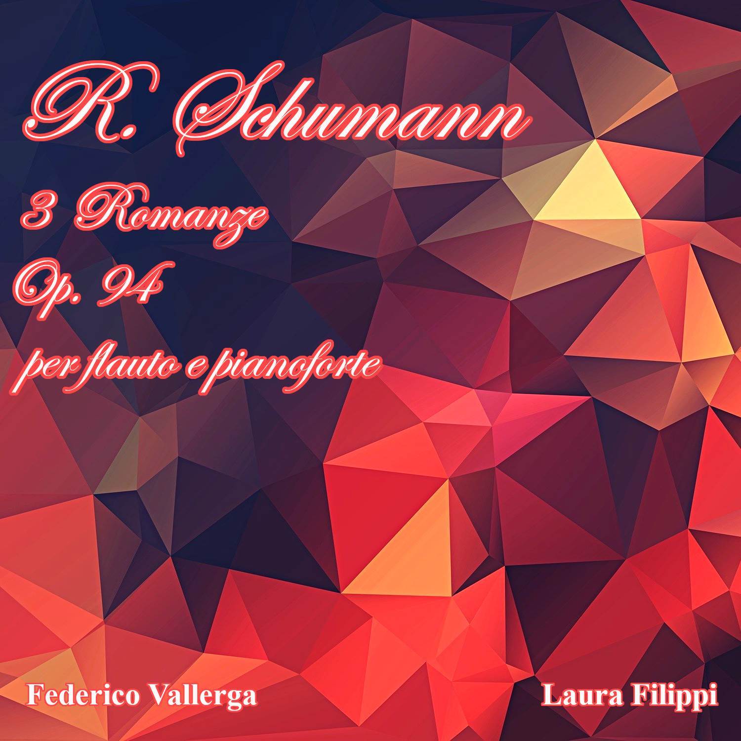 3 Romanze, Op. 94: No. 1, Nicht schnell (Arr. per Flauto e Pianoforte)