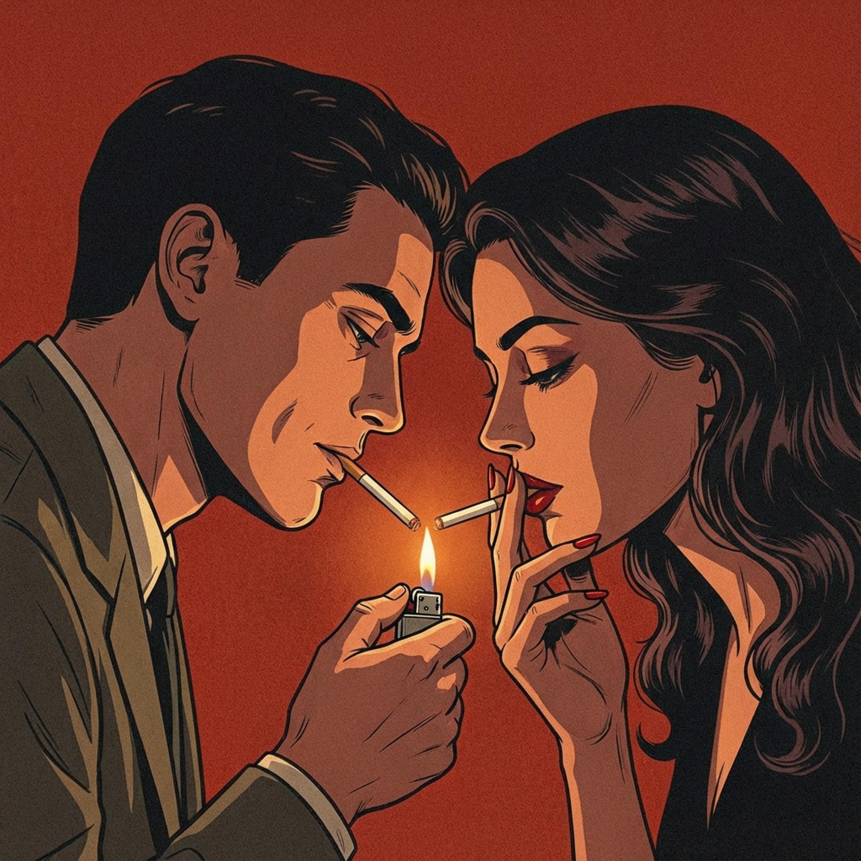 The candle flickered on the table