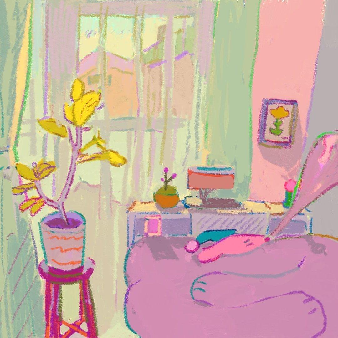 sleeping to the moon