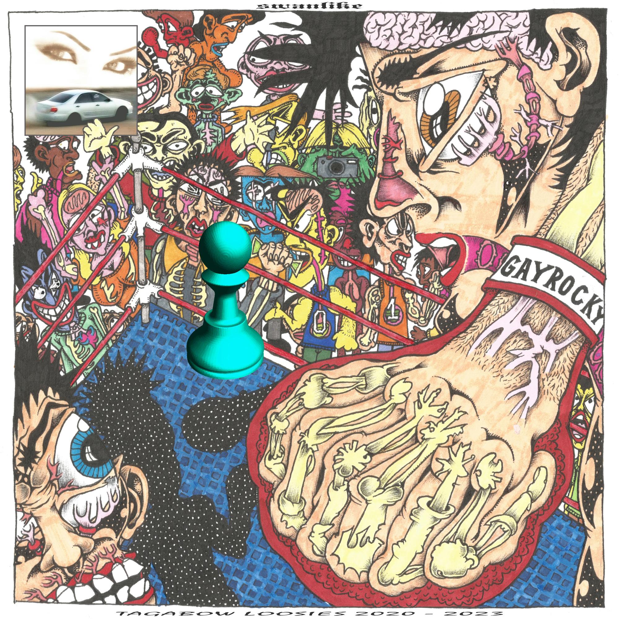 fight at a kegger in the woods and everybody is shining their phone lights into the carnage screaming