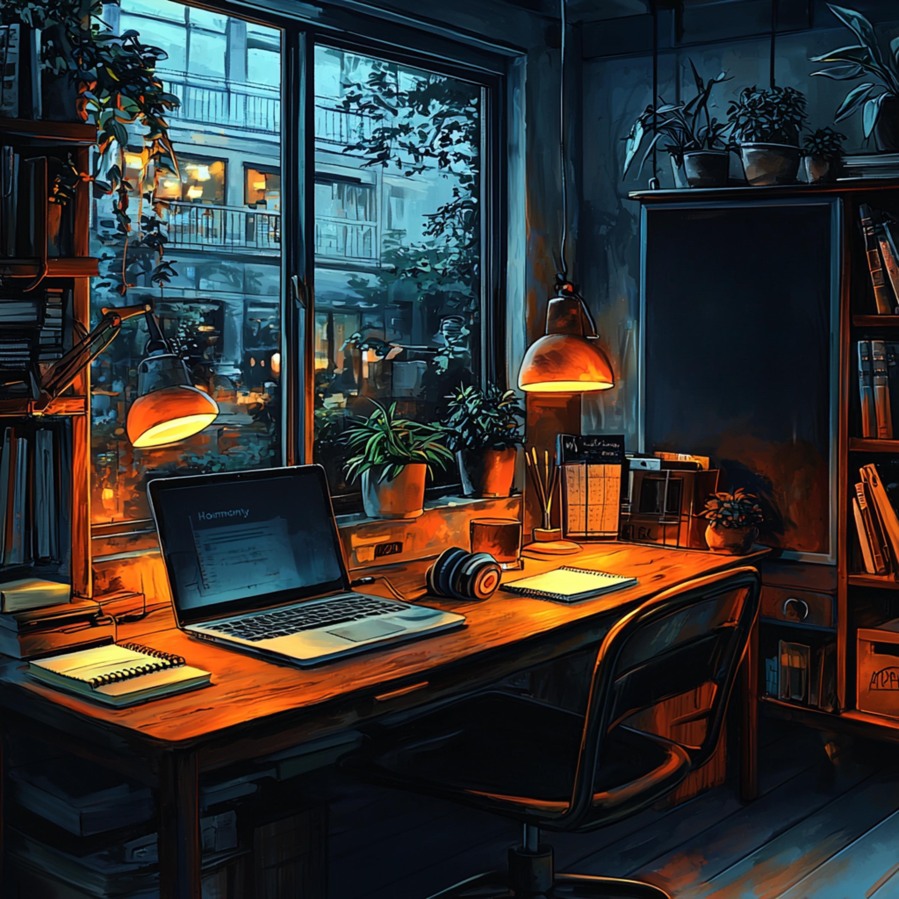 Midnight Whispers Study Music & Sounds/LoFi Beats/Lofi Tape Music