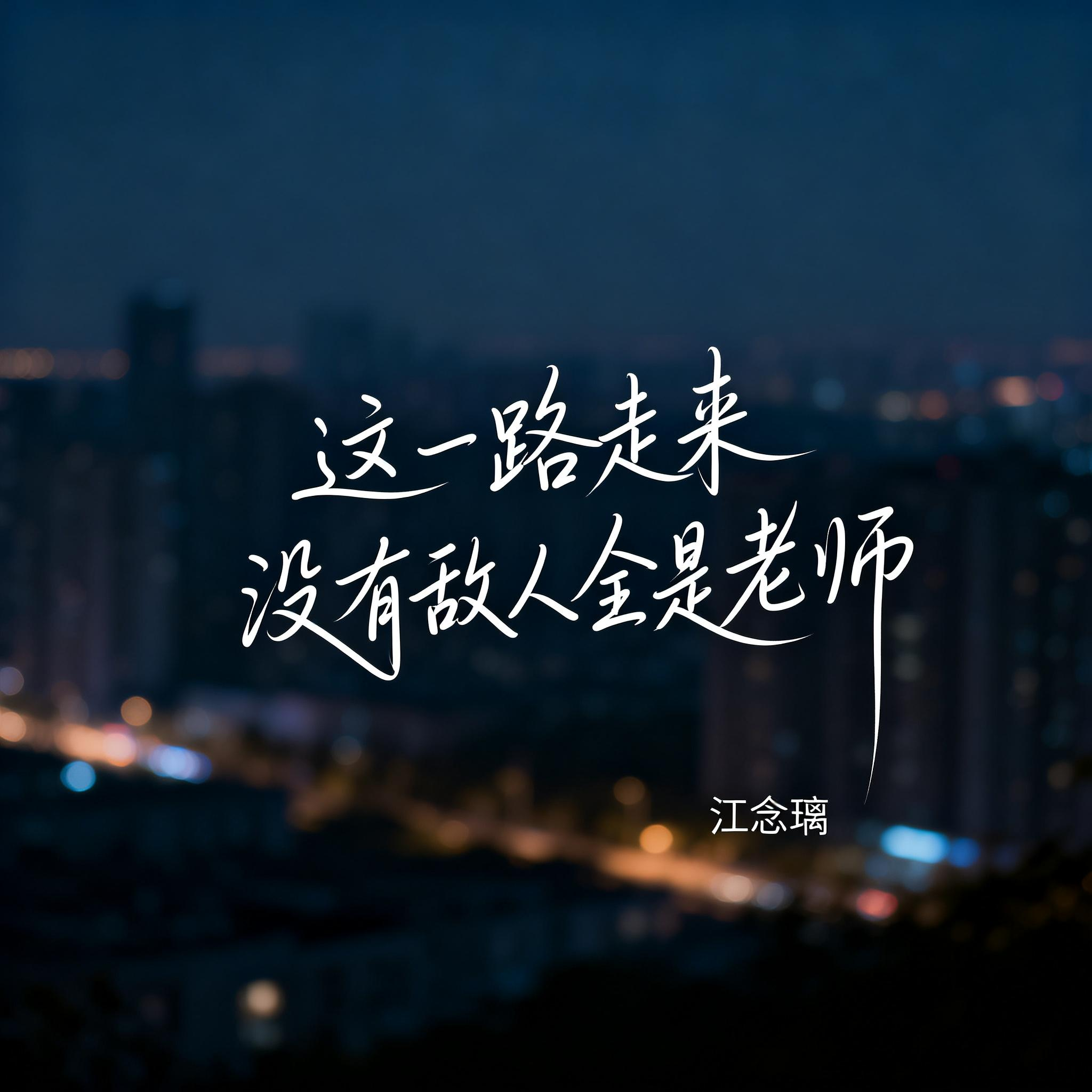 这一路走来没有敌人全是老师（伤感版）封面