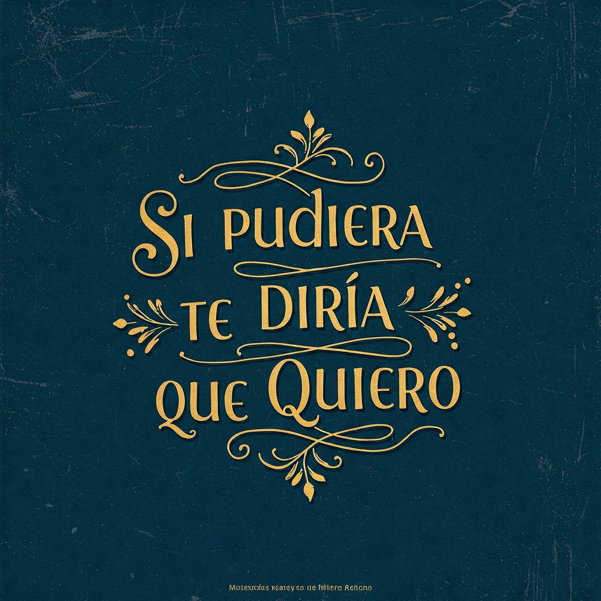 Si pudiera te diría que te quiero