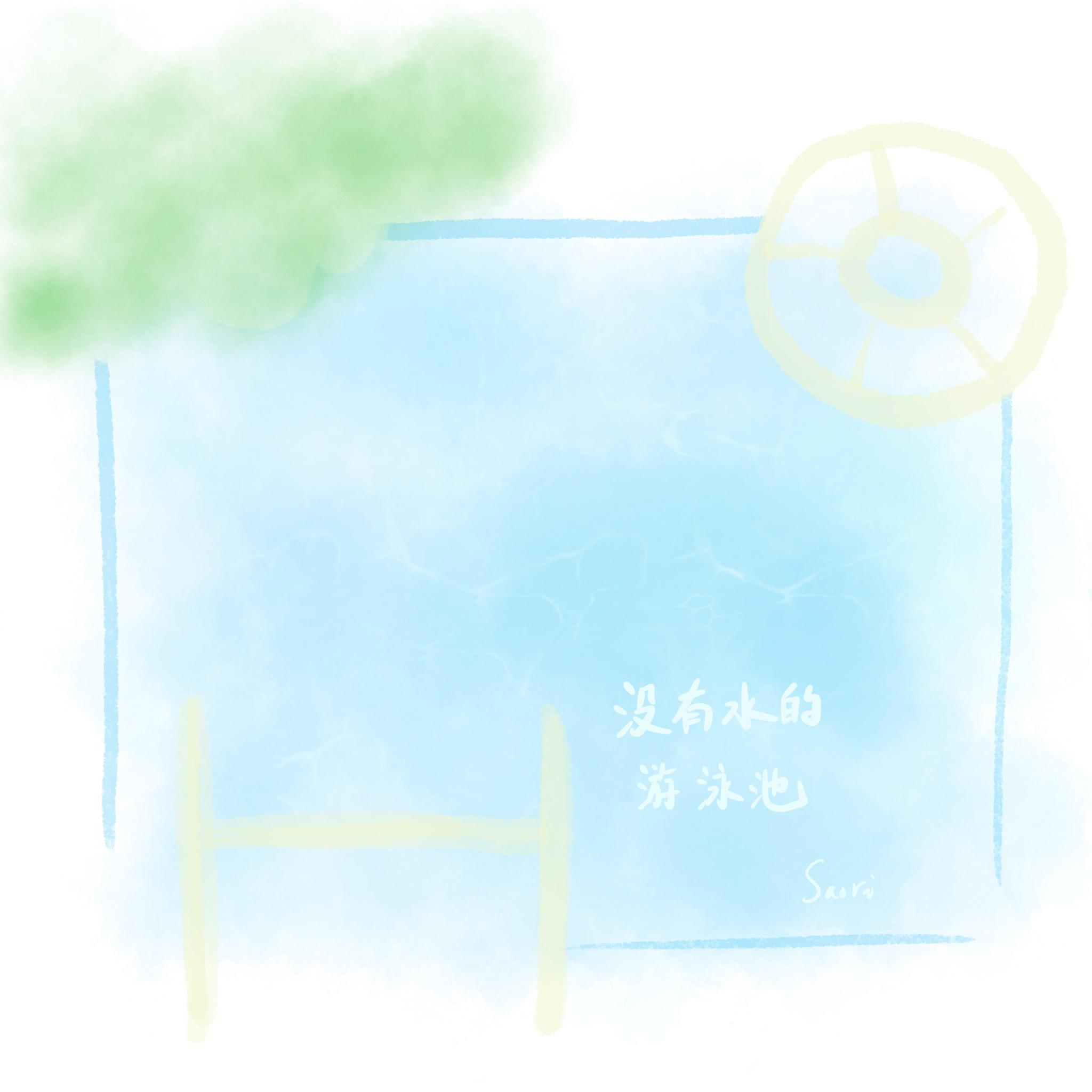 没有水的游泳池封面