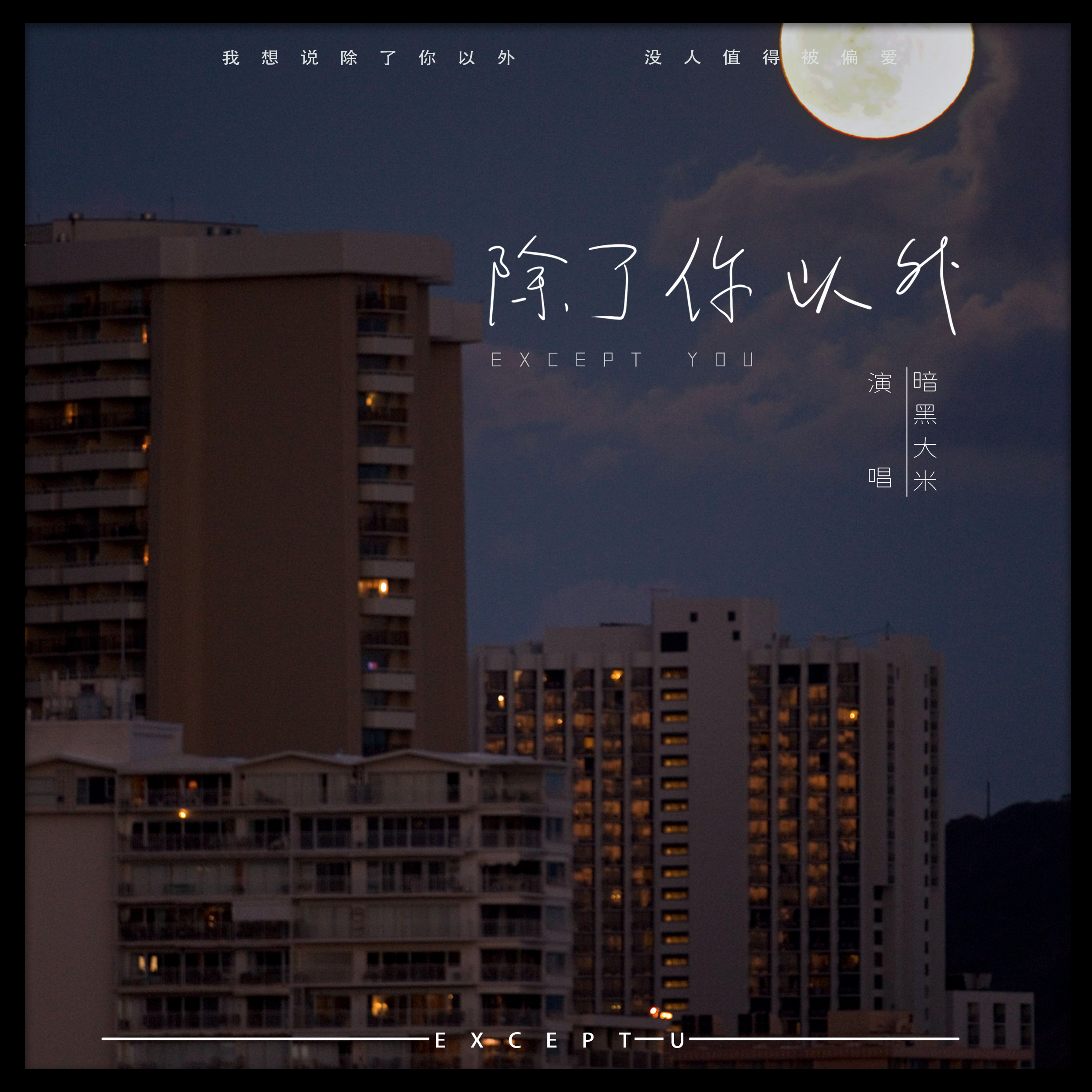 除了你以外（伴奏）封面