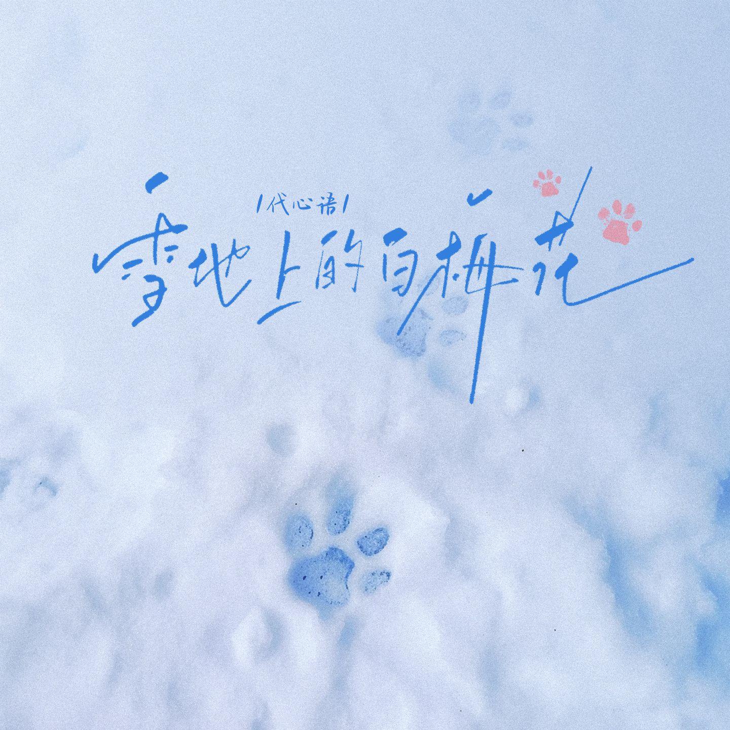 雪地上的白梅花 - 代心语封面