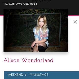 Alison Wonderland Tomorrowland 2018