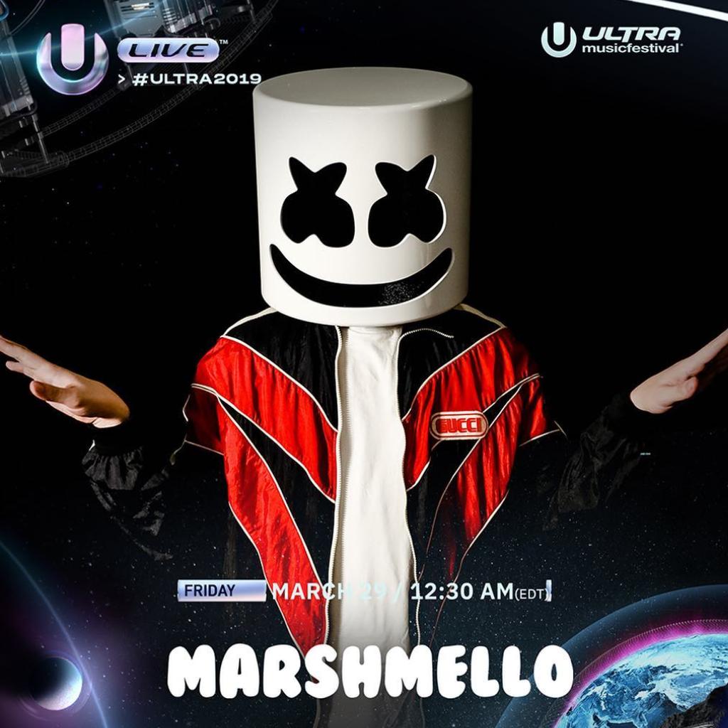 Marshmello 2019 UMF Miami 歌单