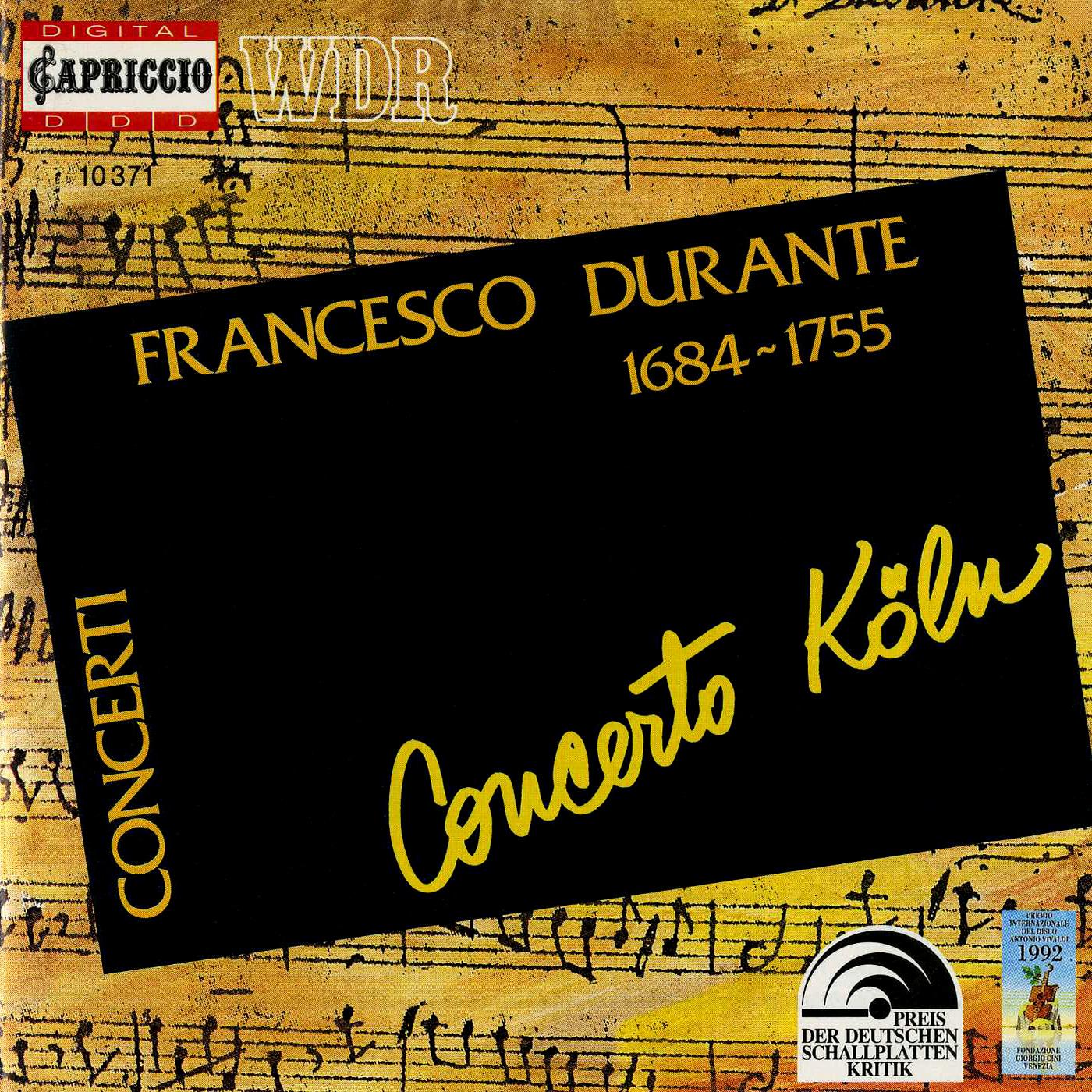 DURANTE, F.: Concertos for Strings Nos. 1-6 (Concerto Cologne)