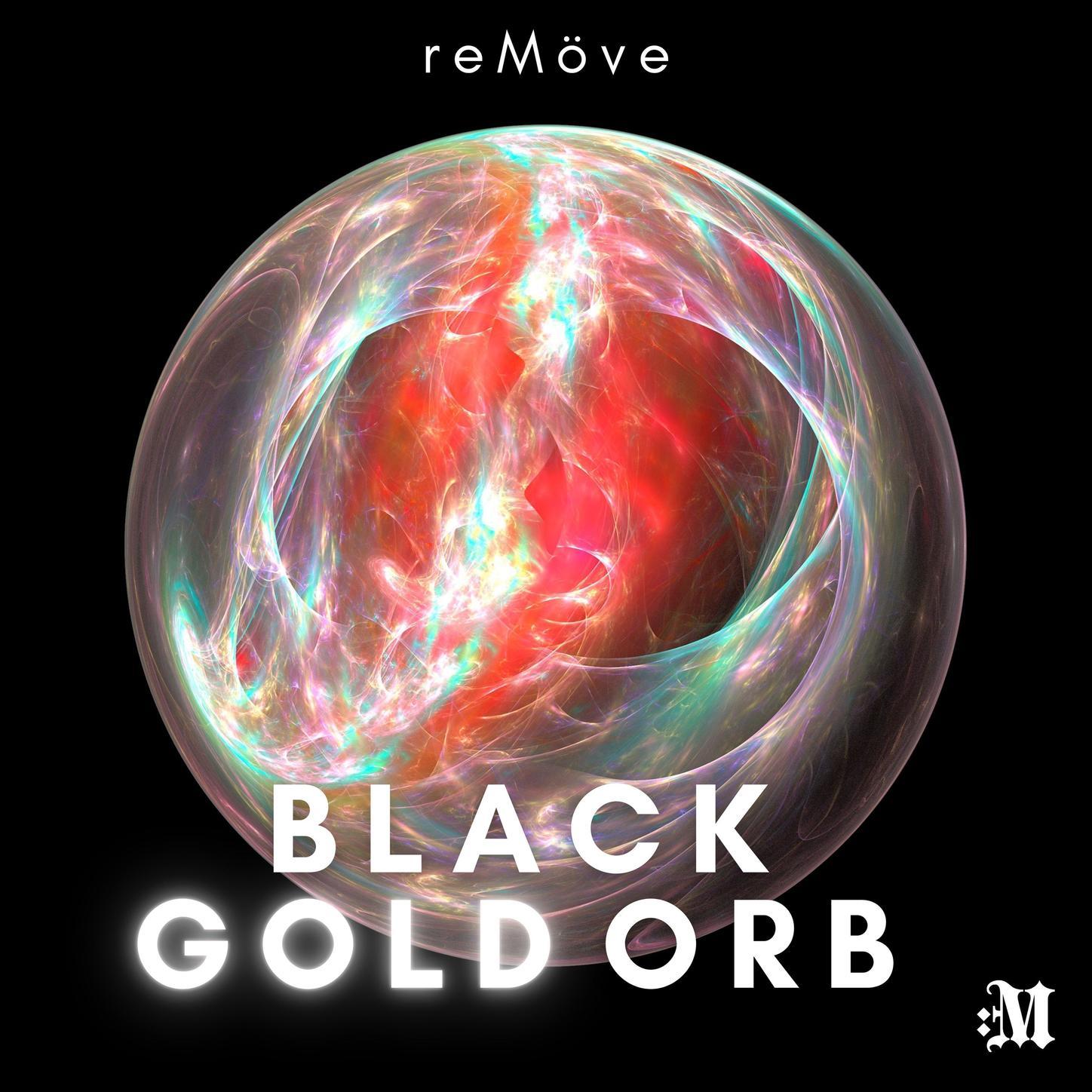 Black gold orb