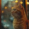 Gatos somnolientos - Ambiente De Lluvia Suave Para La Serenidad De Los Gatos