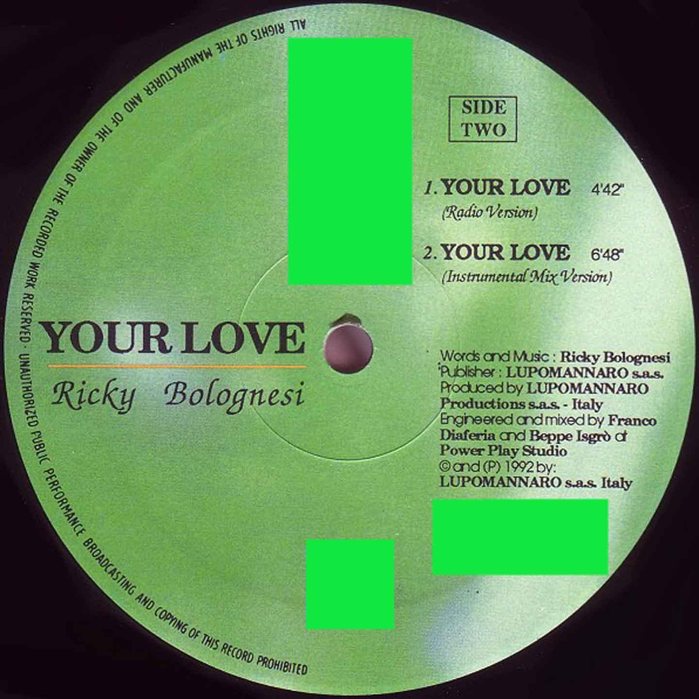 Your Love (1992 Italo Dance)