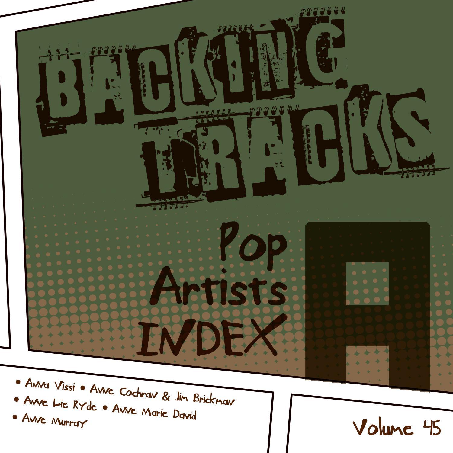 Backing Tracks / Pop Artists Index, A, (Anna Vissi / Anne Cochran & Jim Brickman / Anne Lie Ryde / A专辑