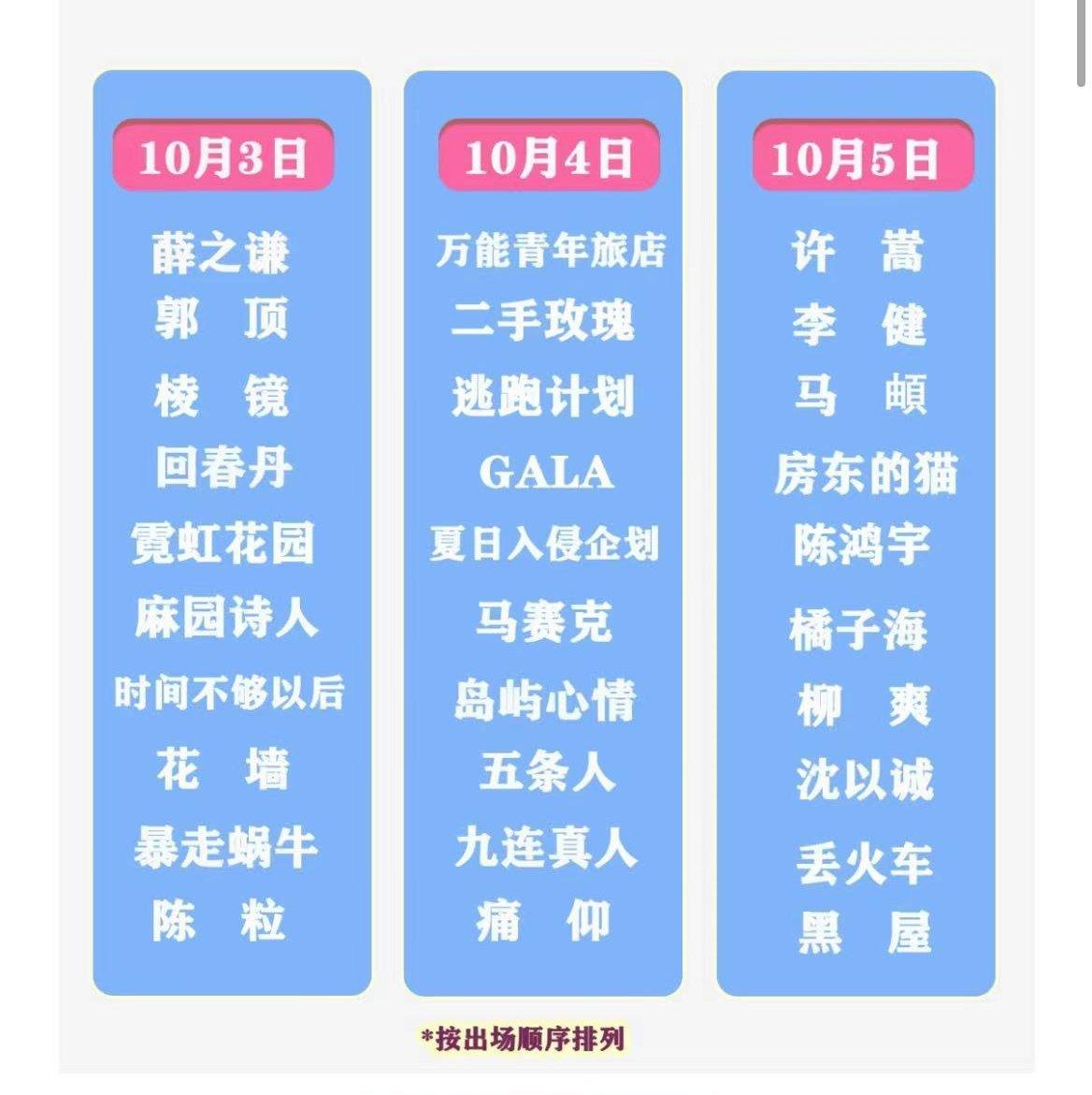 2022年第六届太湖湾音乐节（10月5号）