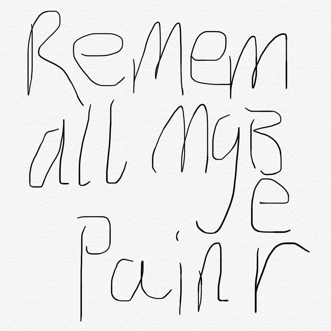 Remember all my pain专辑