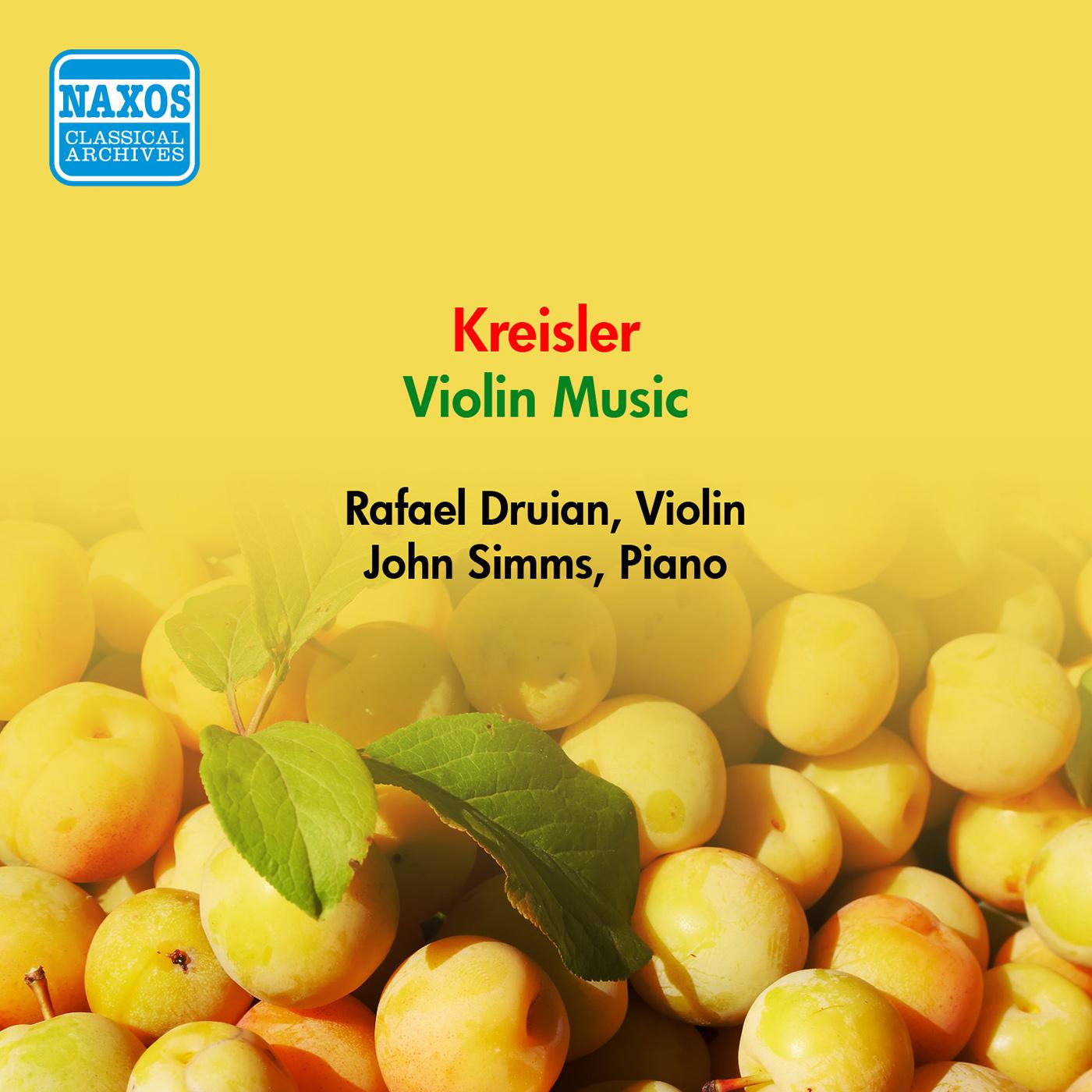 KREISLER, F.: Violin Music (Druian) (1957)