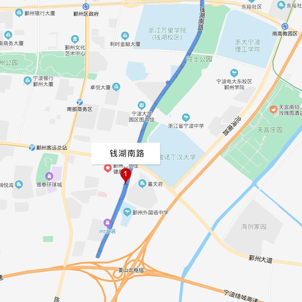 钱湖南路的风