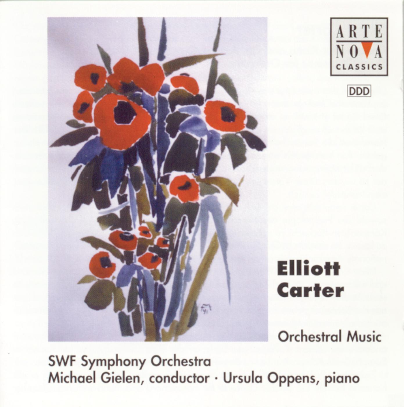 Elliott Carter: Concerto For Piano And Orchestra