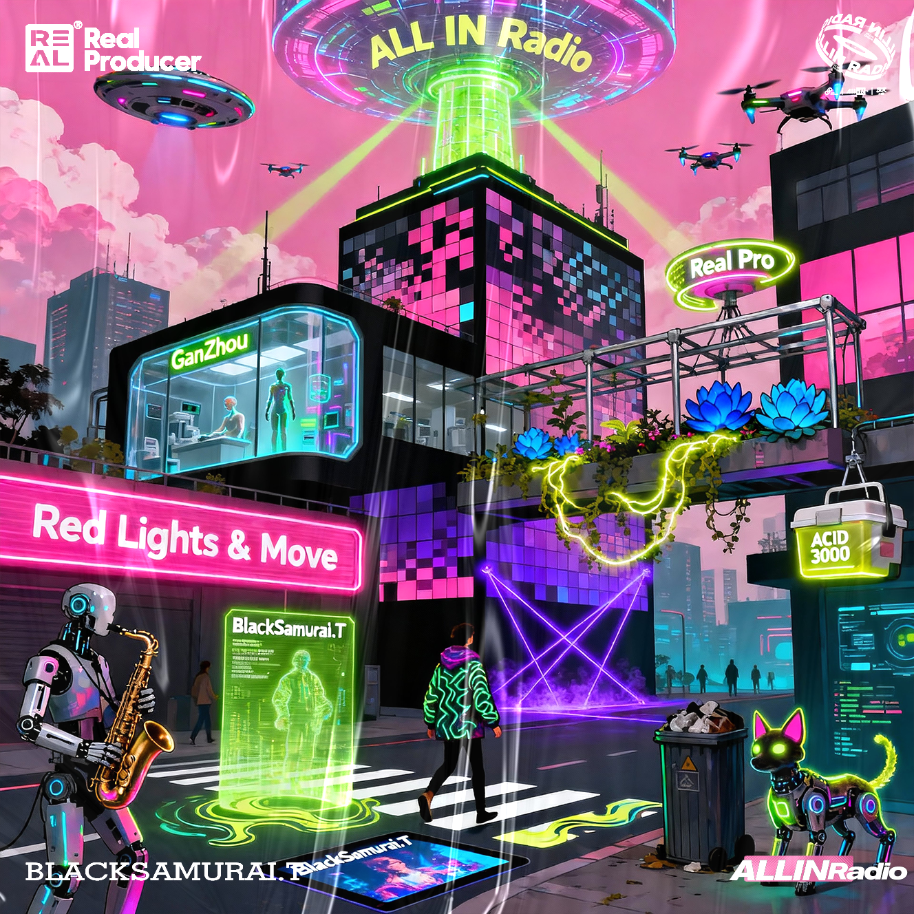 BlackSamurai.T黑武士 & Asam - Red lights（Remix）.