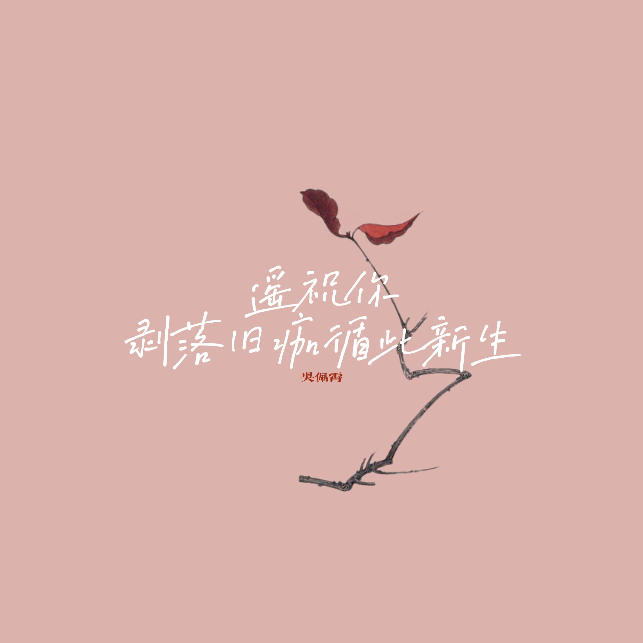 遥祝你剥落旧痂循此新生