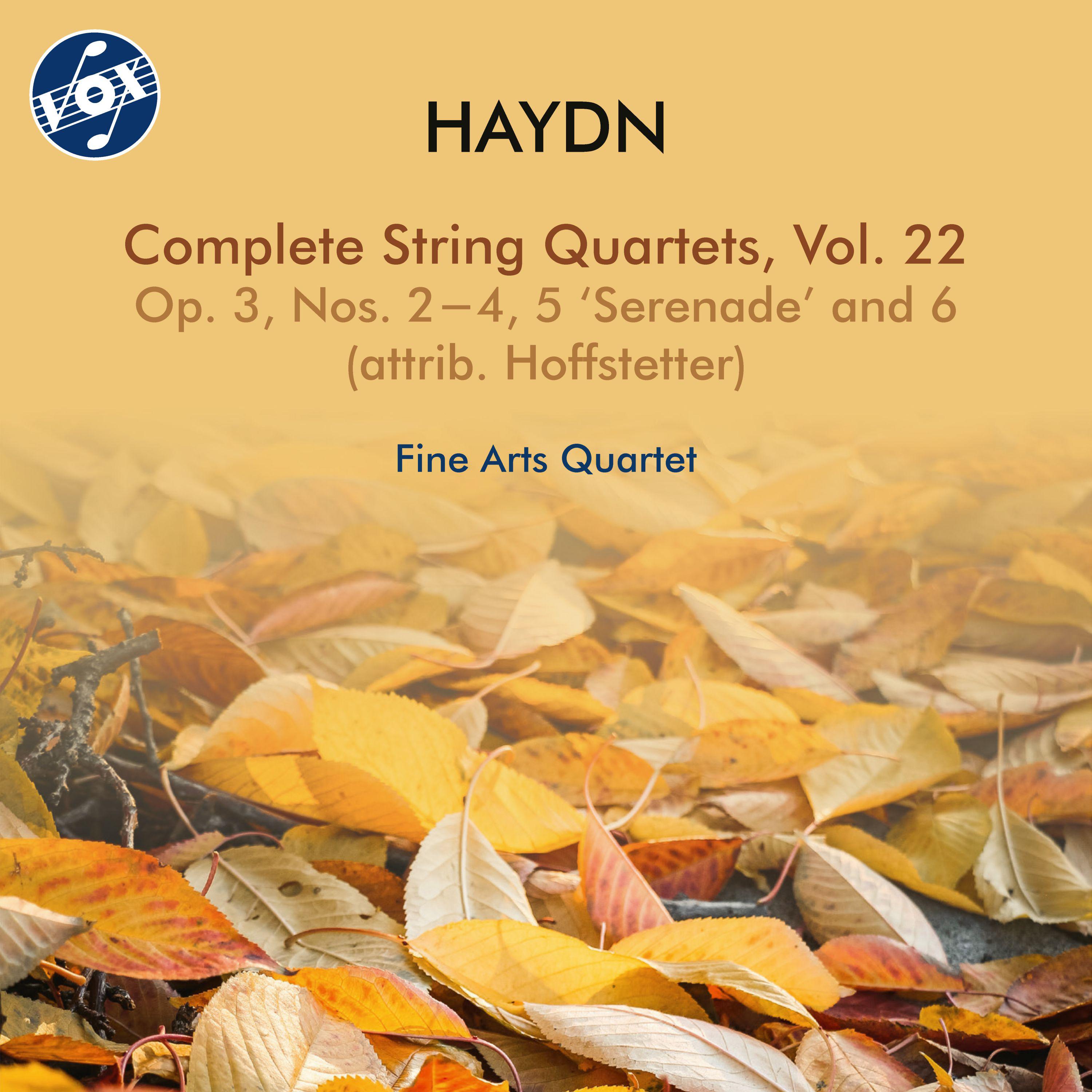 Fine Arts Quartet - String Quartet in B-Flat Major, Op. 3, No. 4, Hob.III:16 (attrib. to R. Hoffstetter): II. Adagio