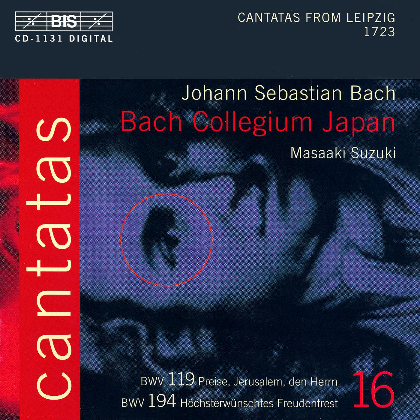 BACH, J.S.: Cantatas, Vol. 16 (Suzuki) - BWV 119, 194专辑