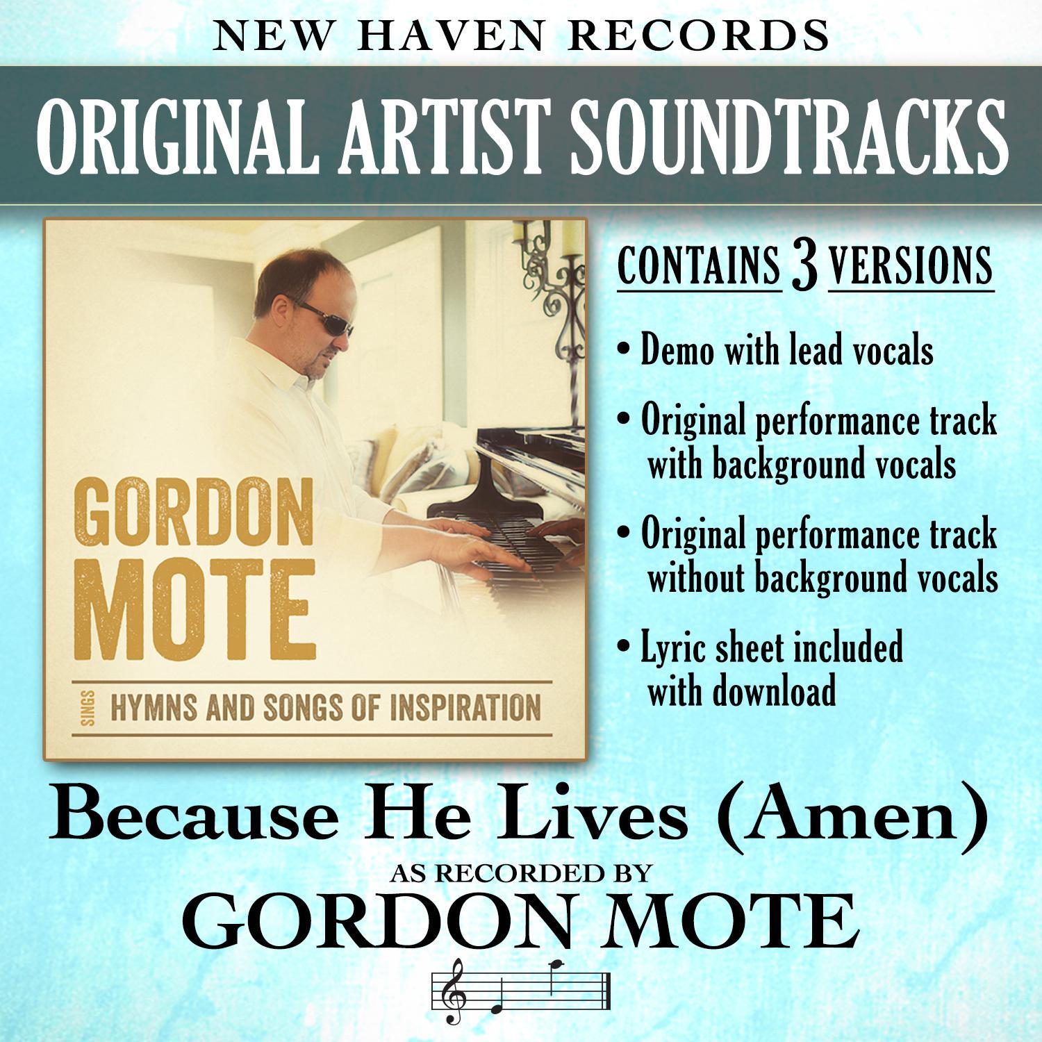 Because He Lives (Amen) [Performance Tracks]