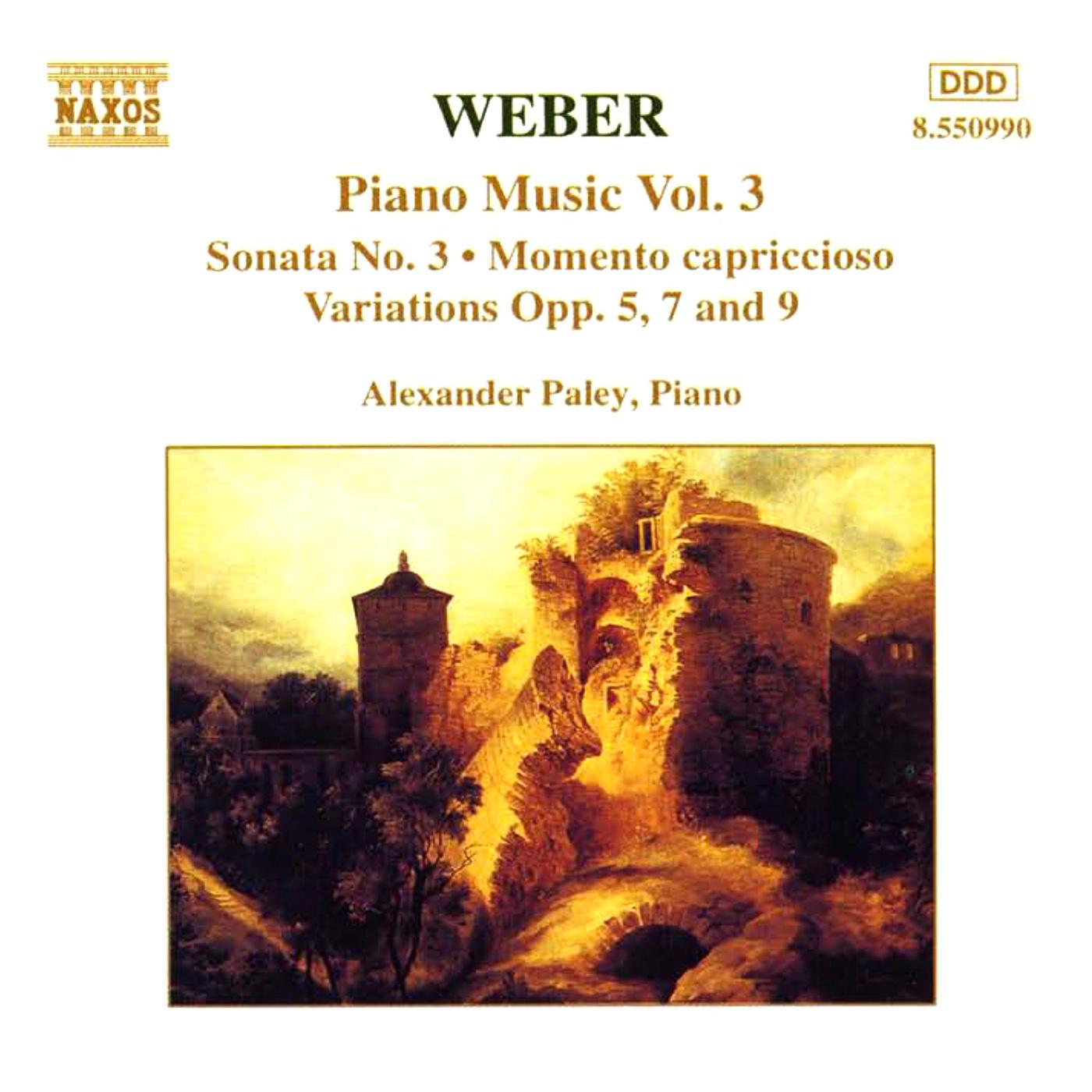 WEBER: Piano Music, Vol. 3