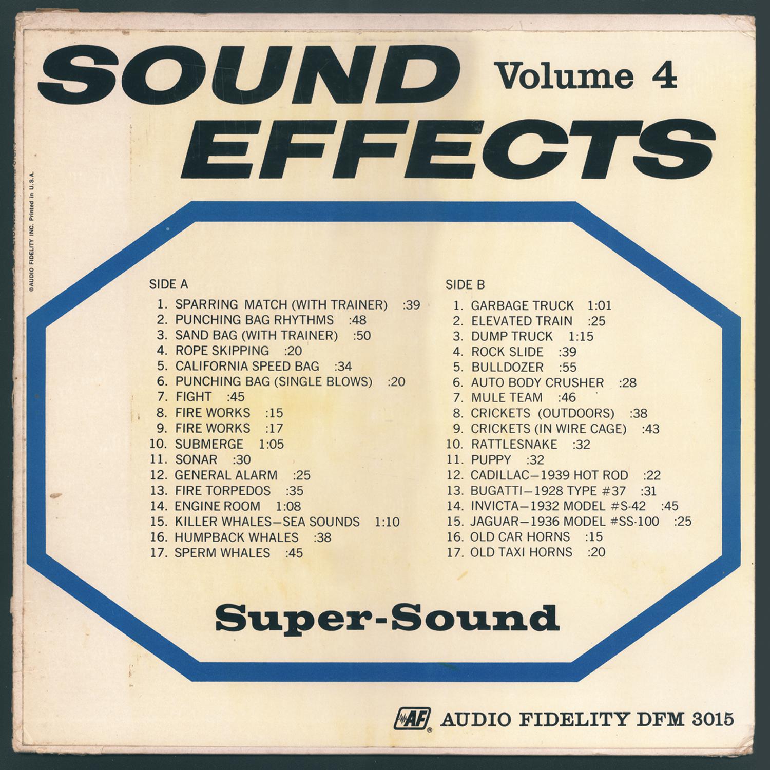 Sound Effects, Vol. 4专辑