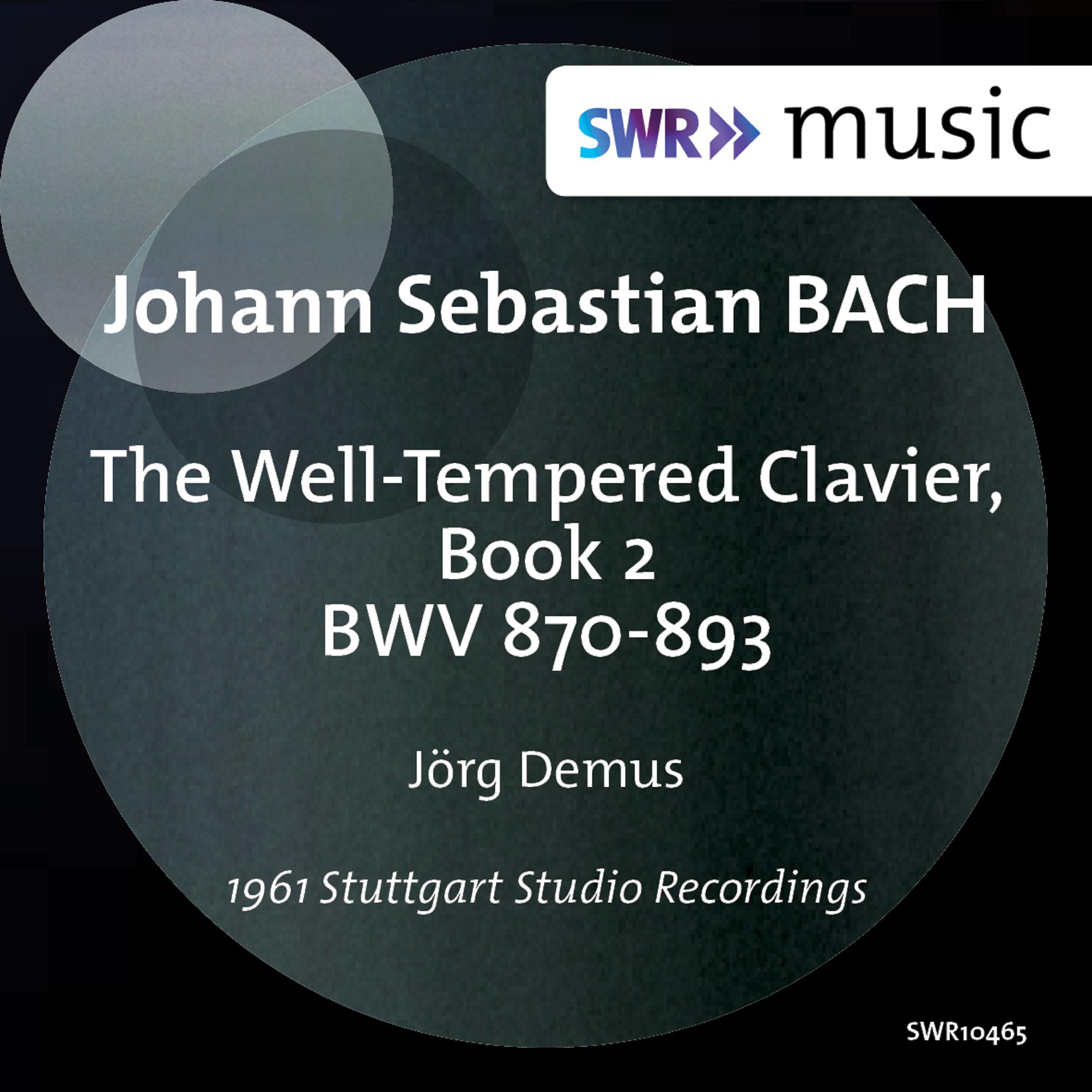 Jörg Demus - The Well-Tempered Clavier, Book 2, BWV 870-893:Prelude and Fugue No. 17 in A-Flat Major, BWV 886