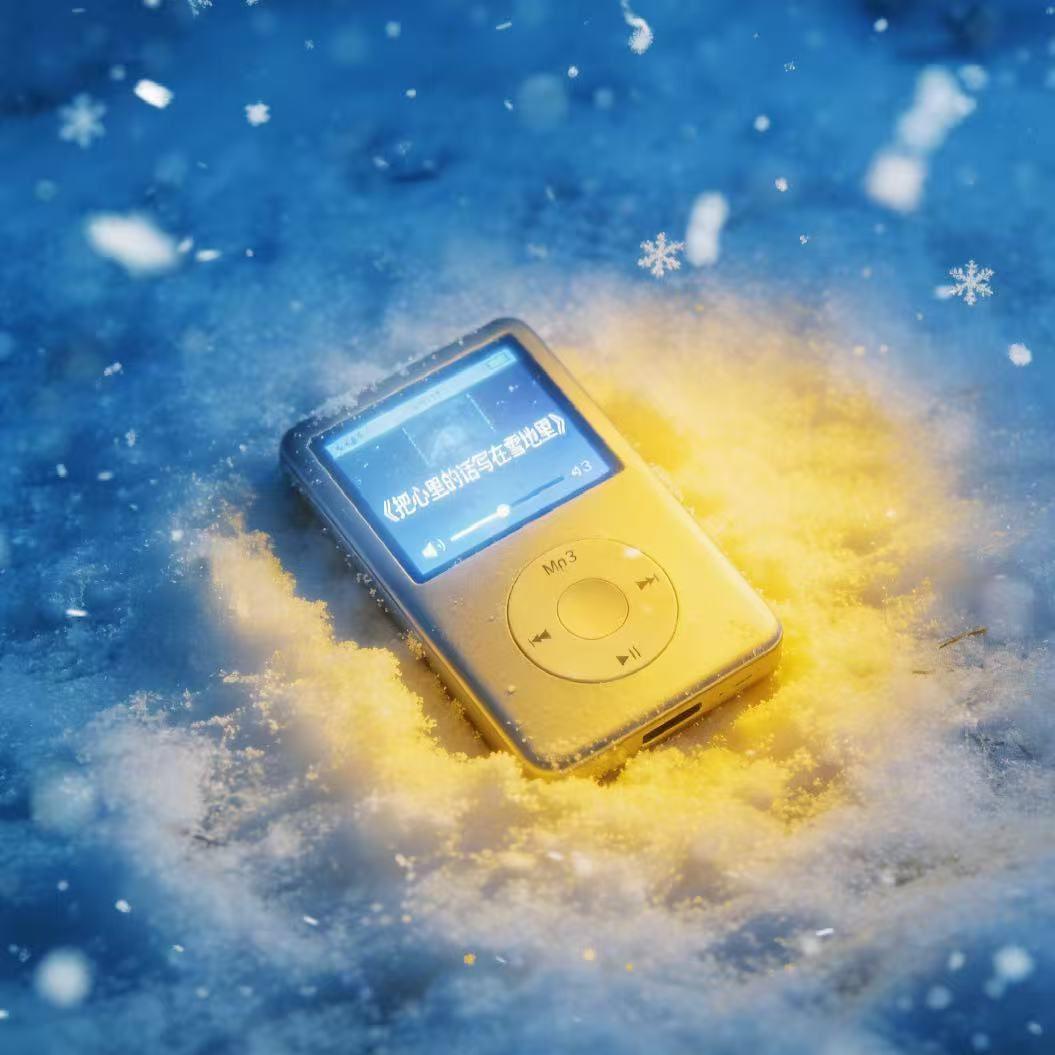 把心里的话写在雪地里
