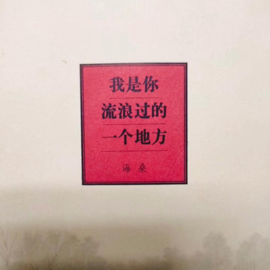 我是你流浪过的一个地方