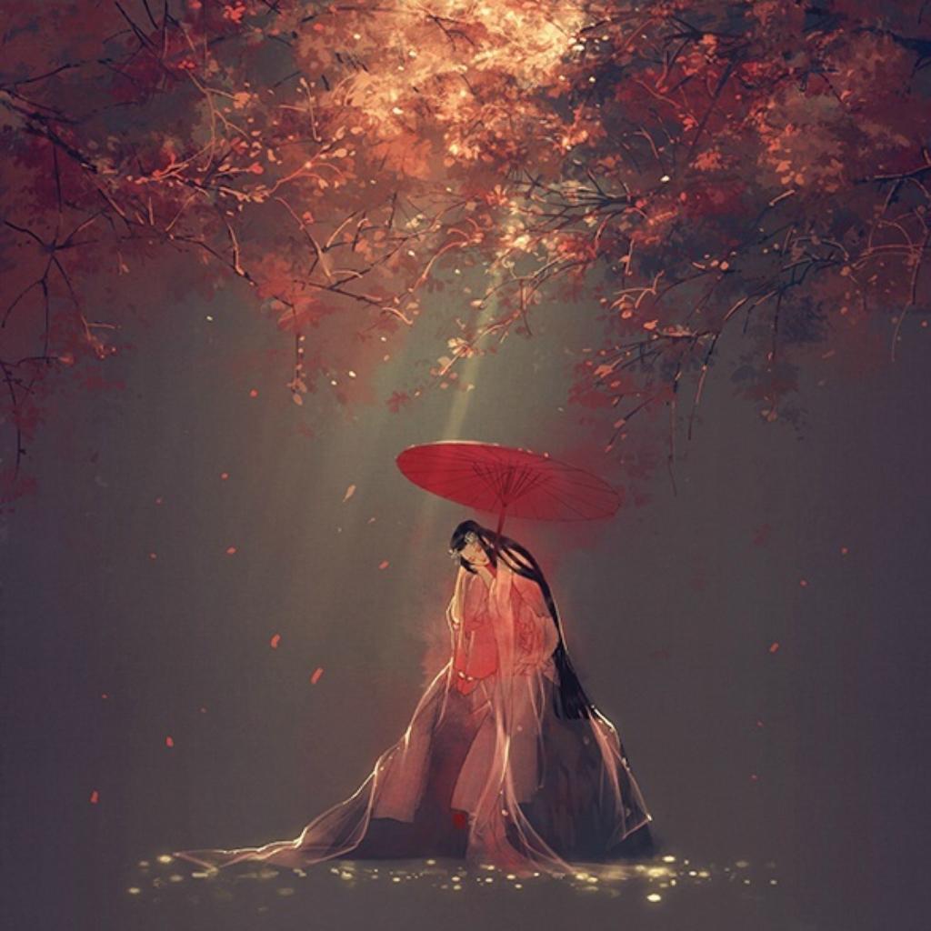 初见姑娘时，花开秋上