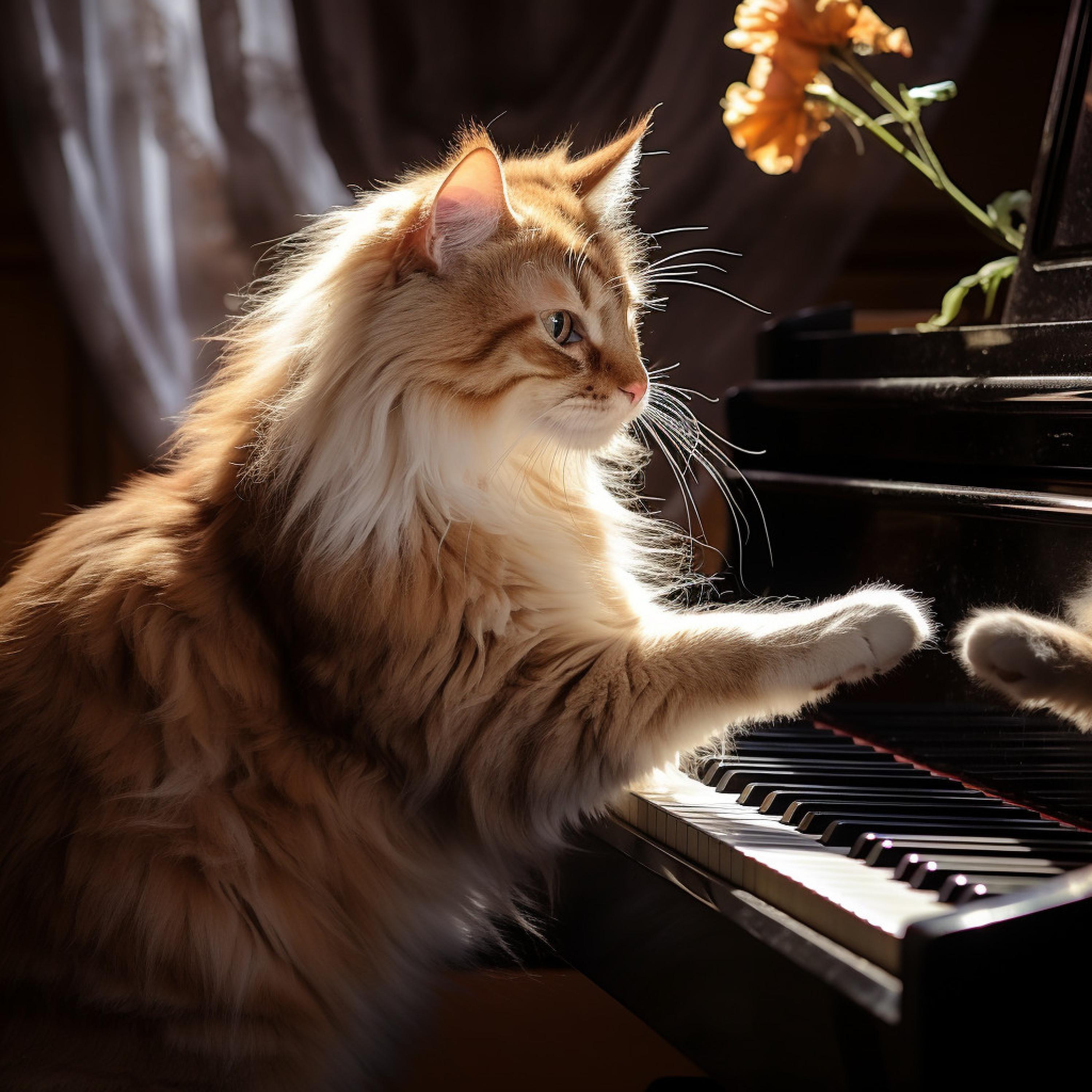 Cat Music - Graceful Cats Piano Chime