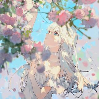 『韩』桃花灼情乐瑟鸣，花似佳人愿与倾